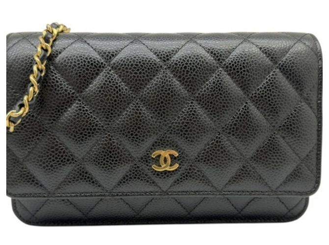 Timeless Portafoglio Chanel Matelassé Classic Chain Nero