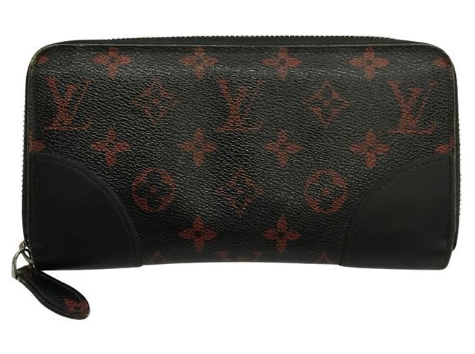 Louis Vuitton Monogram Infra Rouge Zippy Wallet Black Red