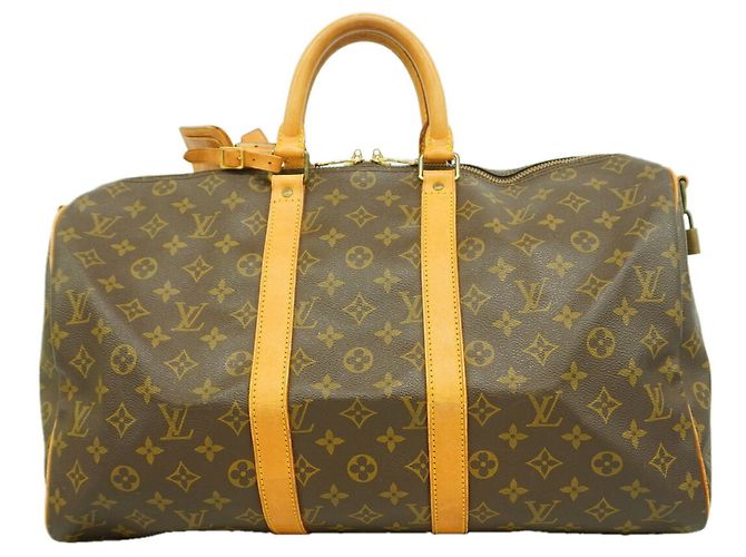 Louis Vuitton Monogram Keepall Bandoulière 45 Marrone