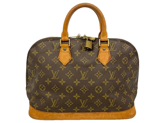 Borsa Louis Vuitton Alma Monogram Marrone