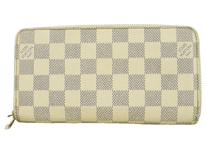Cartera Zippy Louis Vuitton Damier Azur Blanco