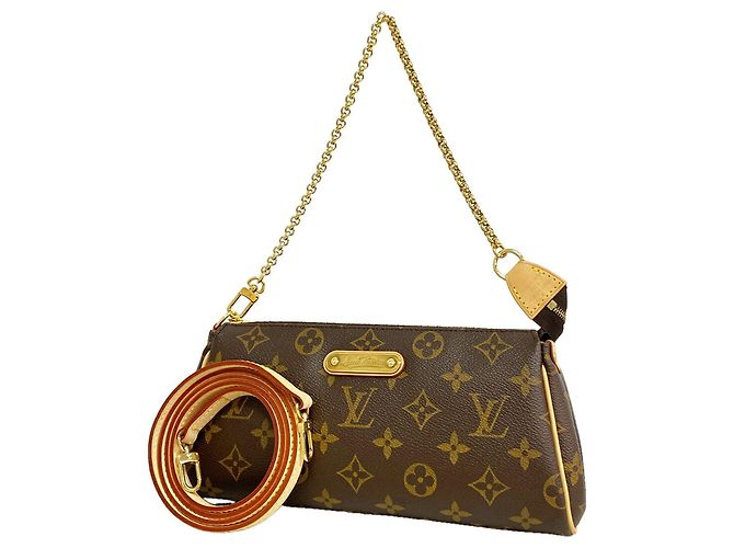 Borsa Louis Vuitton Monogram Eva Marrone