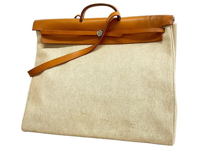 Hermès Hermes Herbag Toile H Natural Handtasche