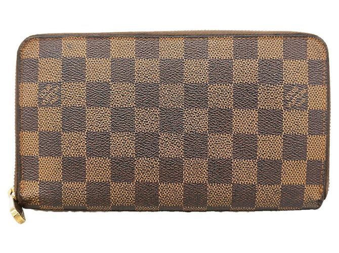 Louis Vuitton Damier Zippy Organizer Long Wallet N60003 Ebene Damier ebene