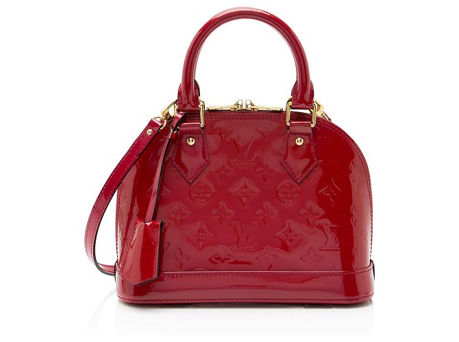 Borsa Louis Vuitton Monogram Vernis Alma BB Rosso