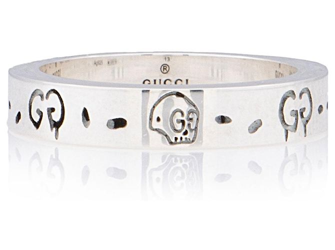 Gucci Ghost Ring aus Sterlingsilber - Größe 6 1/2 Metallisch