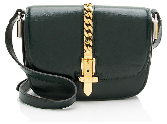 Bolsa de ombro mini Sylvie 1969 em couro Gucci