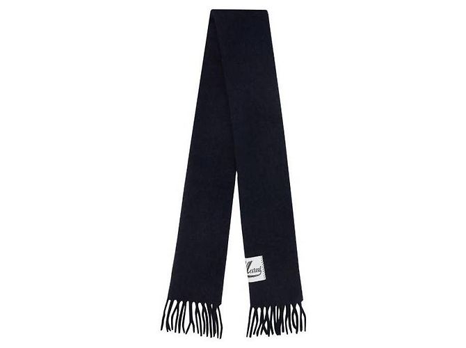 Sciarpa Marni in alpaca spazzolata nera Nero
