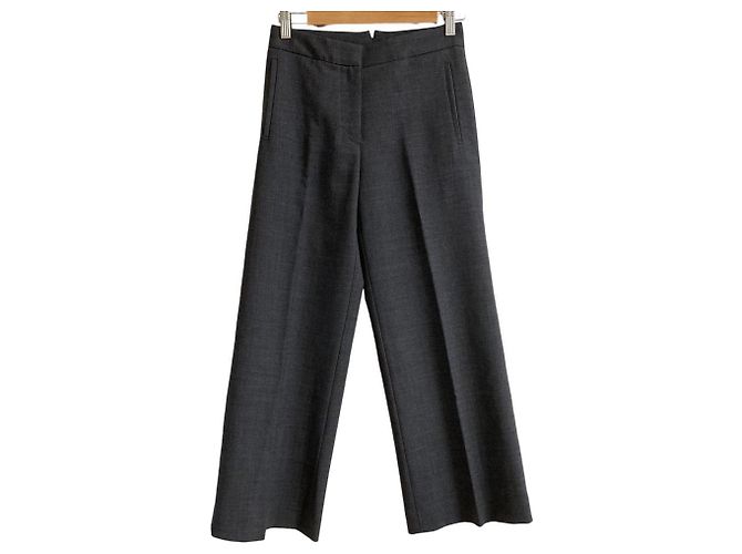 Autre Marque Pantalon en laine Incotex Marron