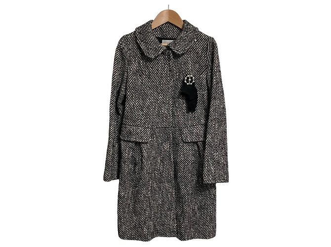 Casaco de tweed azul LANVIN com corpete Preto