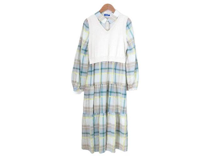 Autre Marque Vestido Docking BLUE LABEL CRESTBRIDGE Multicolor Beige