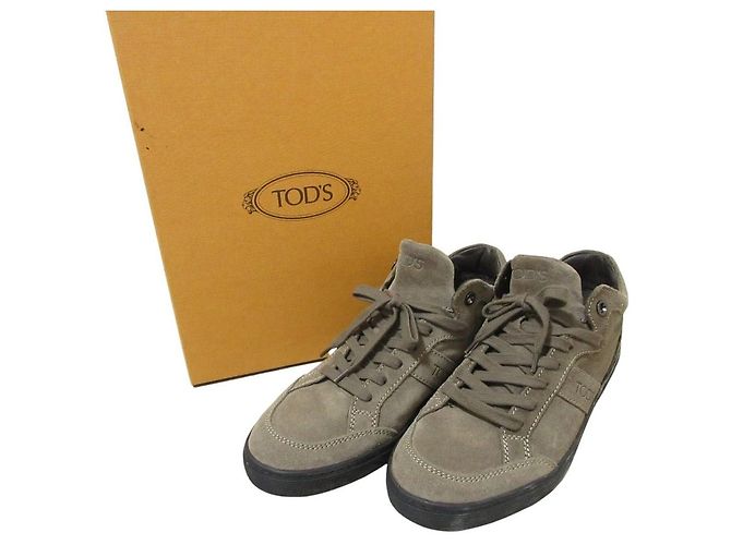 Baskets en daim Tod's Marron