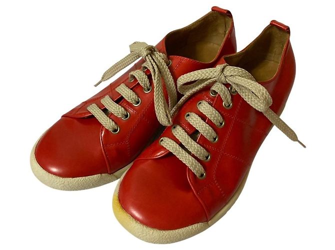 Leder-Sneaker von MARC JACOBS Rot