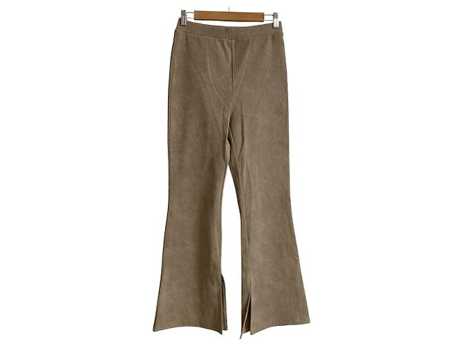 Autre Marque Calça Flare Canelada SUM1 STYLE Bege