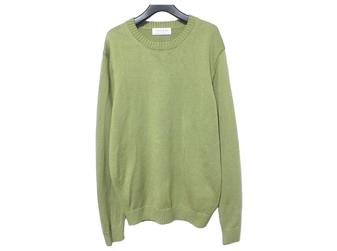 Autre Marque TOMORROWLAND tricot Merino Basic Crew Neck Knit Grün Khaki