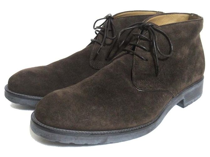 Bottines en daim Bally Marron