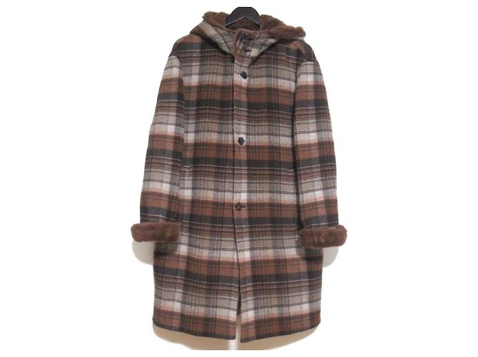 Lanvin Collection PARIS DUFFEL 03 Double Face Coat Marrone