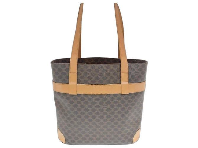 Céline Sac cabas Macadam Marron