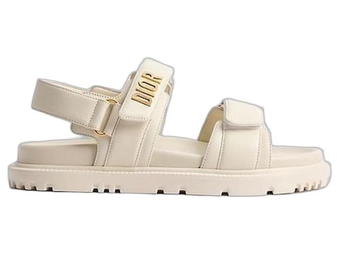 Louis Vuitton Sandali Dioract in pelle di vitello bianca Bianco