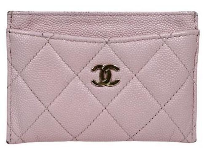 Chanel Tarjetero Classic Caviar Rosa