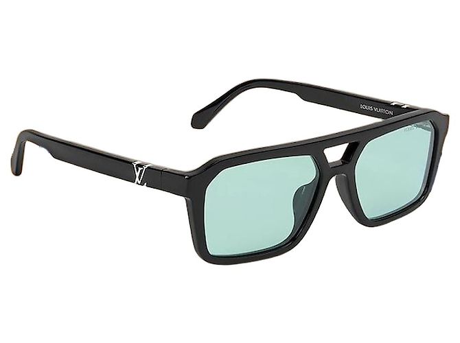 Louis Vuitton Hit Pilot Square Sunglasses Green