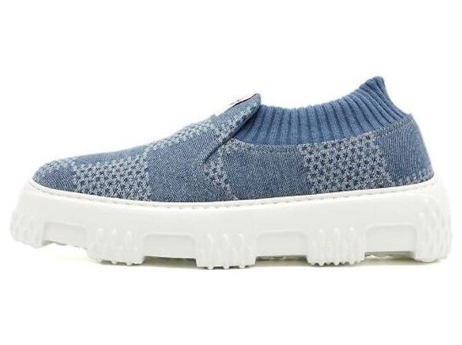 Louis Vuitton Damier Denim LV Space Landers Slip-On Sneaker Blau