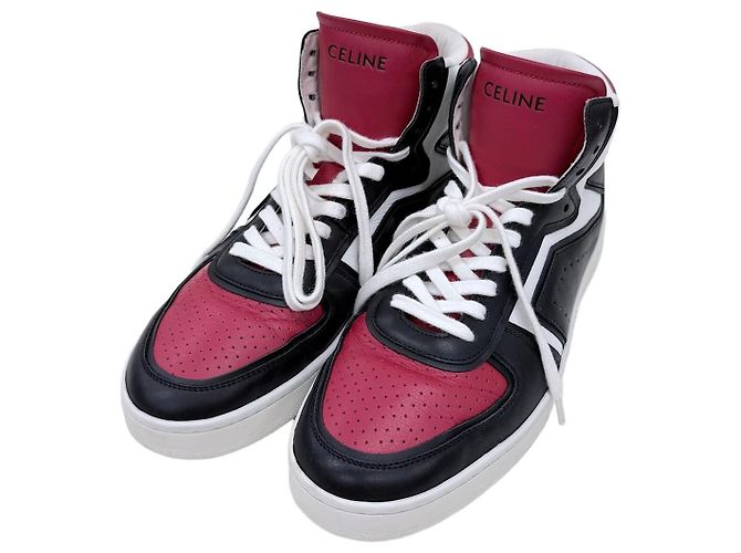 Céline Sneakers high-top in pelle rosso