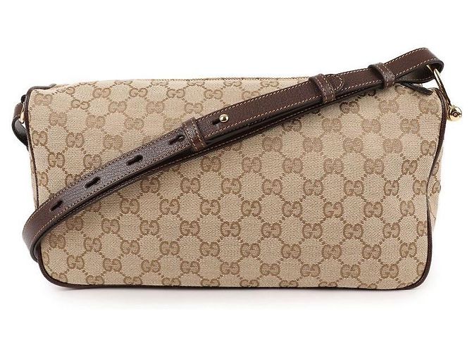 Gucci Borsa a Spalla Half Horsebit Medium Marrone