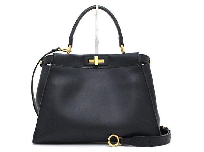 Fendi Medium Peekaboo Bag Black