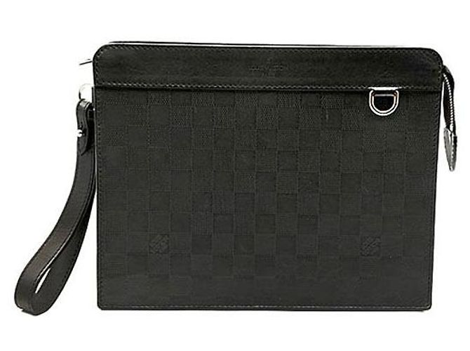 Louis Vuitton Clutch Standing Damier Infini Nero