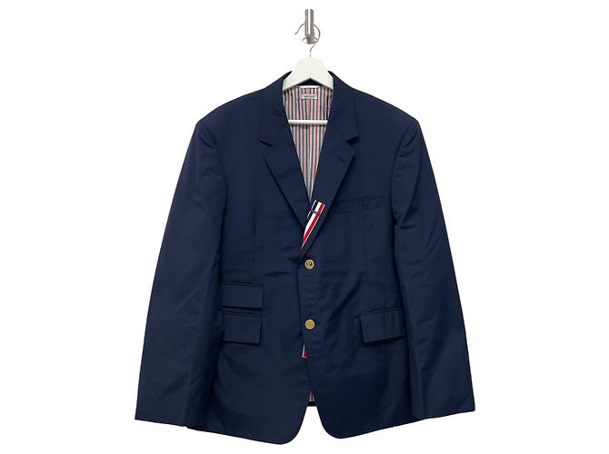 Thom Browne Giacca blazer chiusa Typewriter Blu