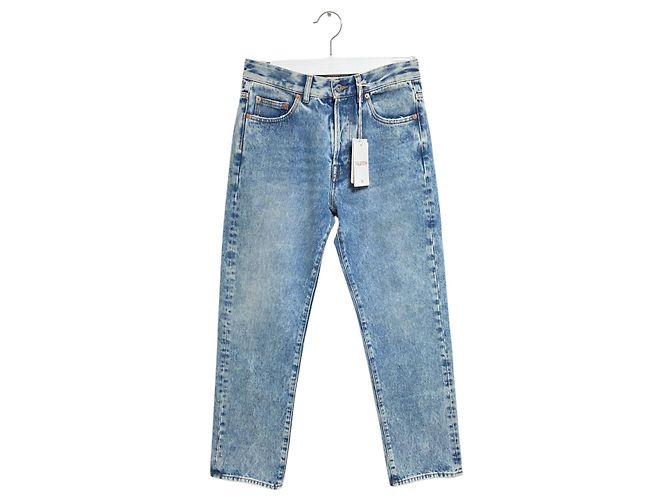 Valentino Logo Denim Pants Blue