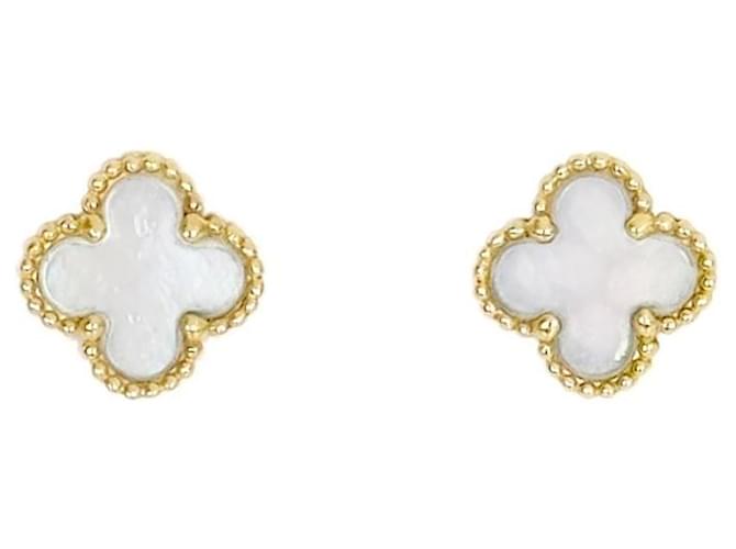 Van Cleef & Arpels Brincos Alhambra Suite Amarelo 