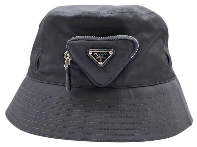 Prada Re Nylon Bucket Hat Black