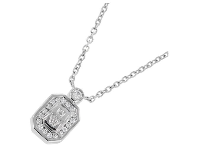 Harry Winston 950 Platin-Halskette mit Diamantanhänger