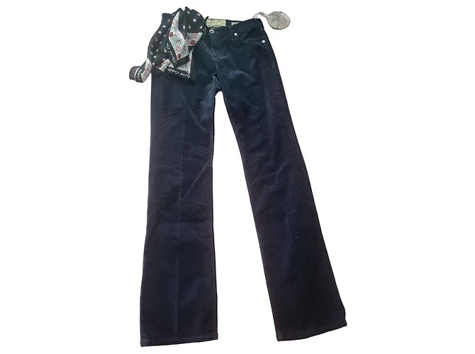 Jacob Cohen Cordhose in Navy Blau Dunkelblau