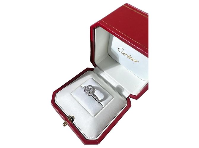 Cartier Destinee Platin Diamantring Silber