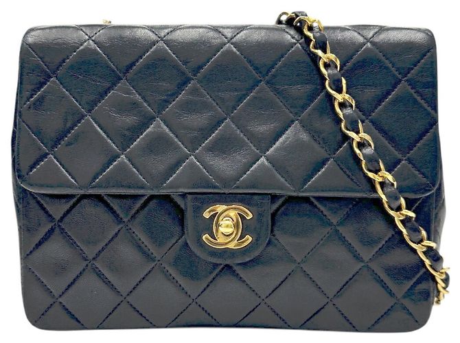 Borsa a Spalla Chanel Mini Matelasse 20 Chain Nero
