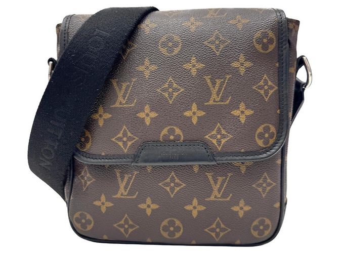 Sac à épaule Louis Vuitton Monogram Macassar Bass PM Marron Noir