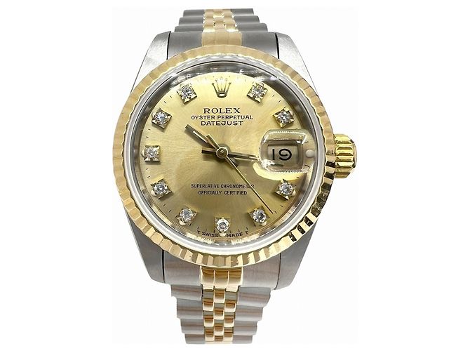 Reloj Automático de Dos Tonos Rolex Datejust para Mujer