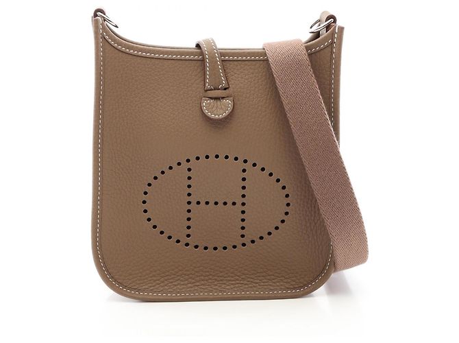Hermès Bolsa de ombro Hermes Evelyne TPM Amazon Bege Taupe