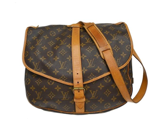 Louis Vuitton Saumur Monogram 35 Marrom