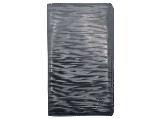 Louis Vuitton Epi Leather Long Wallet Black