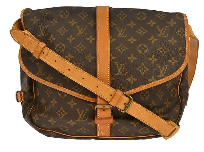 Louis Vuitton Saumur Monogram Canvas 35 Marrom