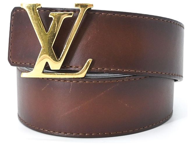 Louis Vuitton LV Initials Gürtel für Herren Braun