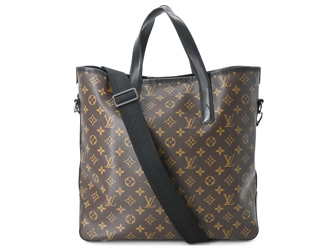 Borsa Tote Louis Vuitton Monogram Macassar Davis Marrone