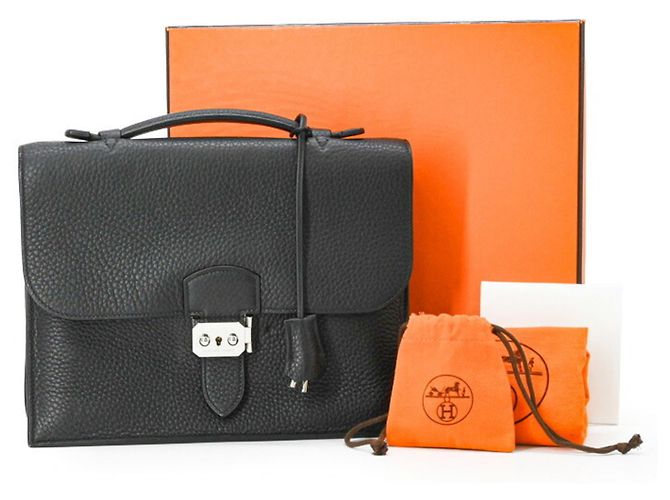 Hermès Hermes Sac à Dépêches 27 Handbag Noir