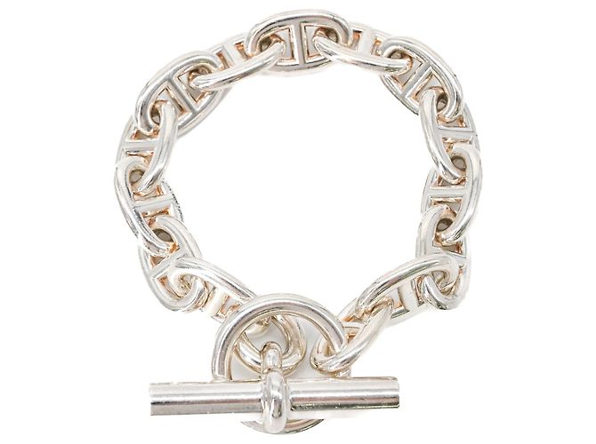 Hermès HERMES Chaine d'Ancre MM Bracciale Charm Argento