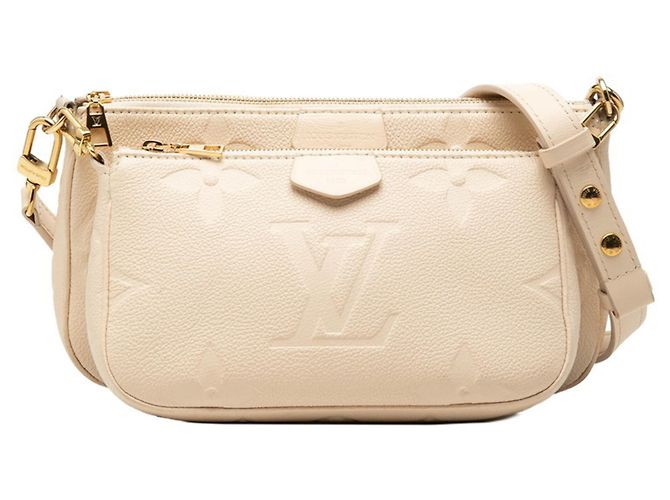 Louis Vuitton Monogram Empreinte Multi Pochette Accessoires Cru