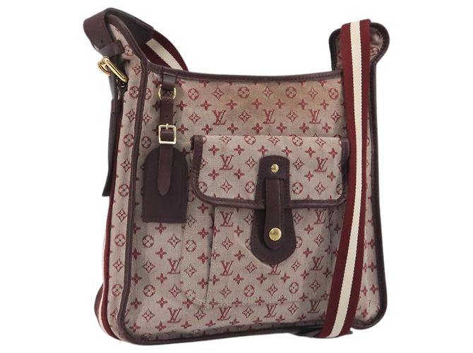 LOUIS VUITTON Monogram Mini Buzas Marie Kate Bag Rosso M92321 LV Auth BA14657